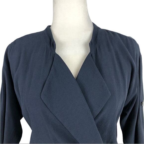 Madewell Womens Navy Novelist Preppy Cropped Jumpsuit Drawstring Size XS - Picture 9 of 13